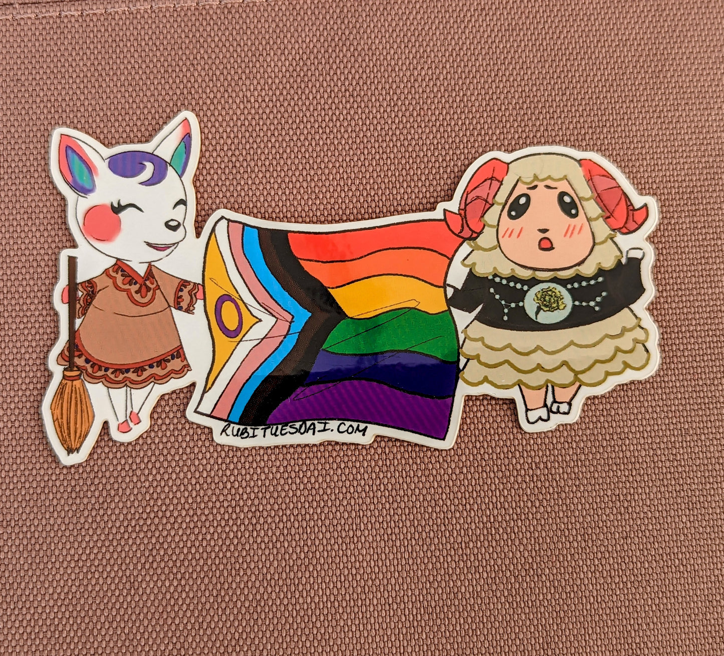 ACNH Pride Flag sticker